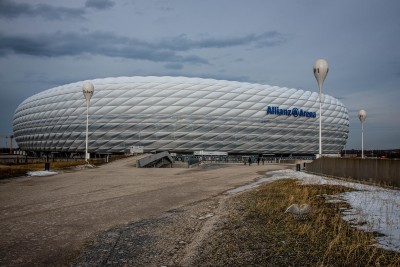 The entrance to Bayern Munich Stadium