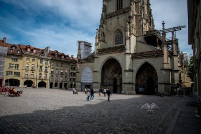 La entrada a la Catedral de Berna