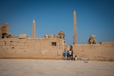 The only two obelisks in Karnak