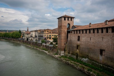 The view from Castelvecchio Bridge